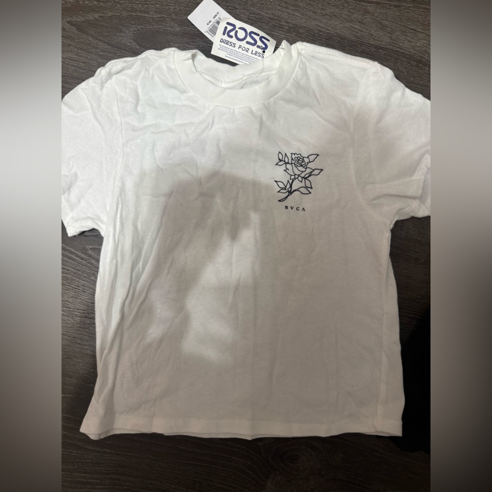 RVCA White Short Sleeve Tee